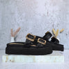 Sandalia plana negro x negro para mujer C540-Z84