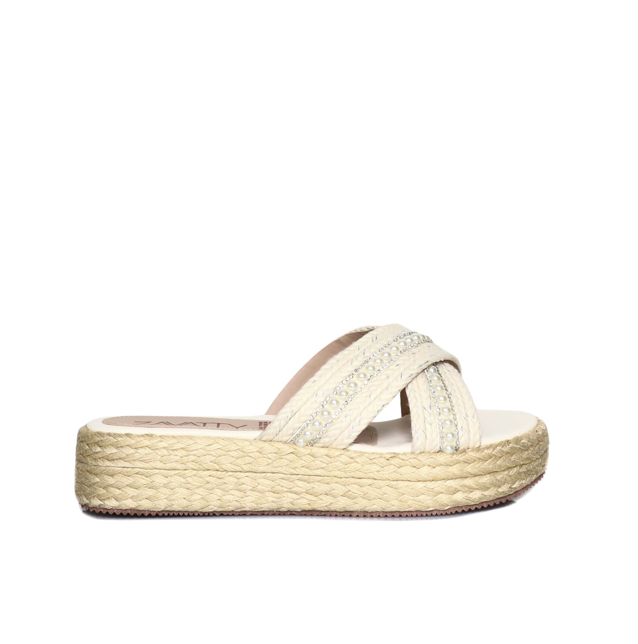 Plataforma baja nude para mujer CH43-Z471