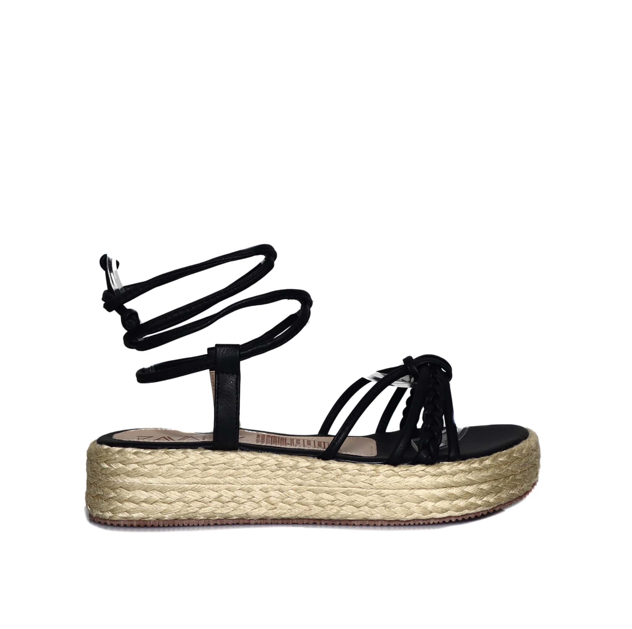 Plataforma baja negro para mujer CH49-Z471