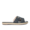 Sandalia plana negro para mujer E203-Z84