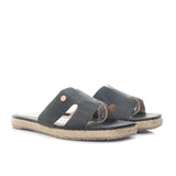 Sandalia plana negro para mujer E203-Z84