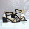 Sandalia tacon negro para mujer F32-Z686