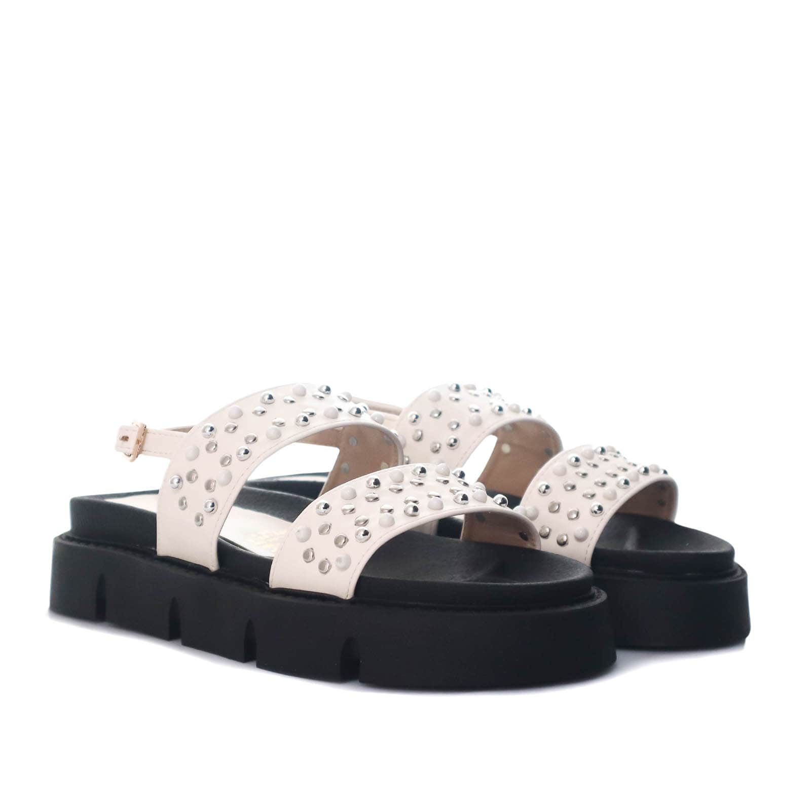 Sandalia plana talco para mujer G126-Z84