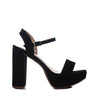 Plataforma alta negro nobuck para mujer G2424-Z349