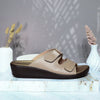 Romulo sandalia taupe cuero para mujer H-ABIGAIL