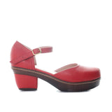 Sleidy rojo cuero para mujer H-AMELIA