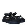Sandalia plana negro para mujer H-BETTY