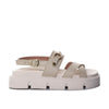 Sandalia plana beige para mujer H-KATIA
