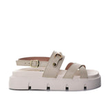 Sandalia plana beige para mujer H-KATIA