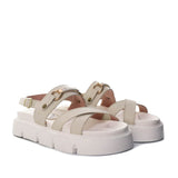 Sandalia plana beige para mujer H-KATIA