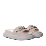 Sandalia plana beige para mujer H-NORA
