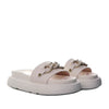 Sandalia plana beige para mujer H-NORA
