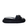 Sandalia plana negro x camuflado para mujer H-NORA