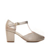 Sandalia tacon metal arena cuero para mujer H-SABA