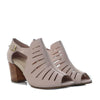 Sandalia tacon nude cuero para mujer H-WANDA