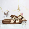Sandalia canoa beige para mujer H01-Z723