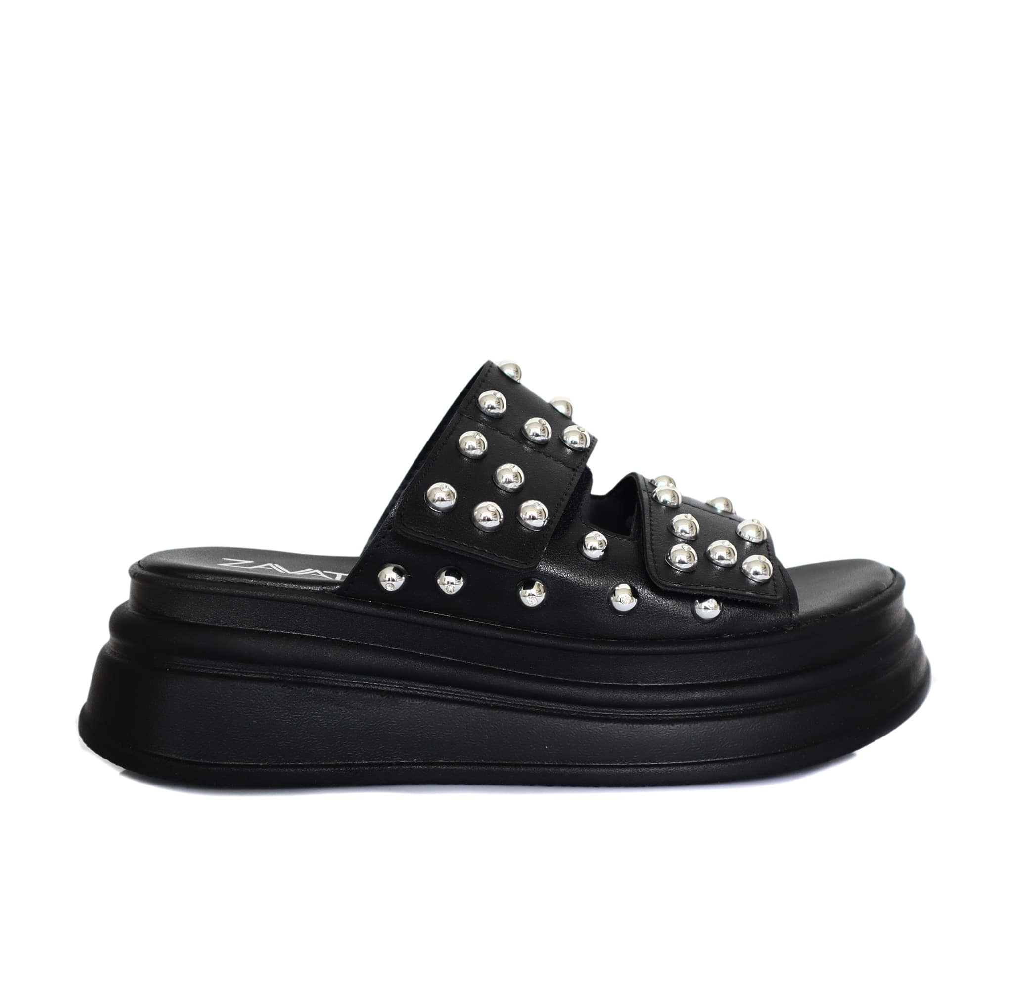Plataforma baja negro para mujer J108-Z436