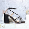 Sandalia tacon negro para mujer J116-Z471