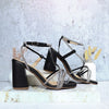 Sandalia tacon negro para mujer J116-Z471
