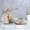 Sandalia tacon nude para mujer J116-Z471