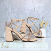 Sandalia tacon nude para mujer J116-Z471