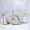 Sandalia tacon plata para mujer J116-Z471