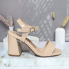 Sandalia tacon nude charol para mujer J141-Z471