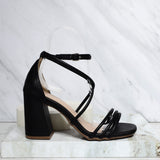 Sandalia tacon negro para mujer J144-Z471