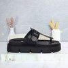 Sandalia plana negro para mujer K068-Z111
