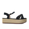 Plataforma baja negro nobuck para mujer L136-Z471