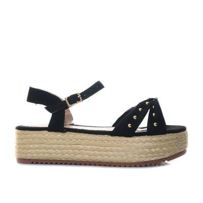 Plataforma baja negro nobuck para mujer L136-Z471