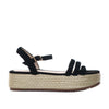 Plataforma baja negro nobuck para mujer L182-Z471