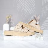 Plataforma baja beige para mujer LB206-Z409