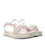 Plataforma baja nude para mujer M01-Z471