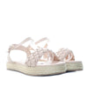 Plataforma baja nude para mujer M01-Z471