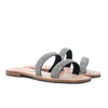 Sandalia plana negro para mujer M011-Z111
