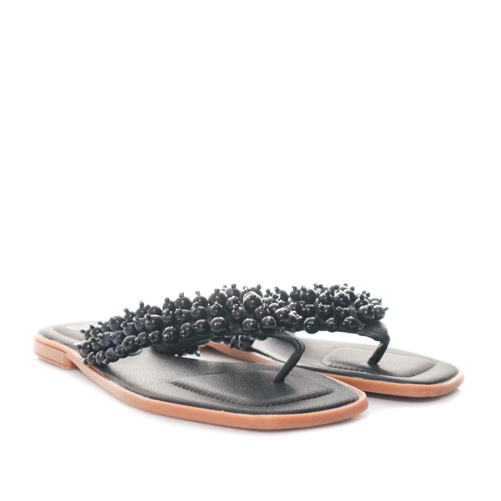 Sandalia plana negro para mujer M023-Z111