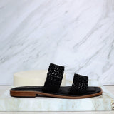 Sandalia plana negro para mujer M081-Z111