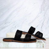 Sandalia plana negro para mujer M081-Z111