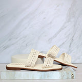 Sandalia plana talco para mujer M081-Z111
