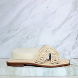 Sandalia plana talco para mujer M082-Z111