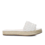 Sandalia plana talco para mujer M105-Z471