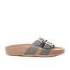 Sandalia plana verde oliva para mujer M11-Z620