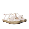 Sandalia plana talco para mujer M126-Z471
