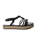 Sandalia plana negro para mujer M128-Z471