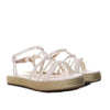 Sandalia plana talco para mujer M128-Z471
