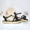 Sandalia plana negro para mujer M144-Z471