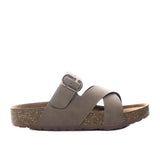Sandalia plana taupe para mujer M34-Z620