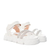 Sandalia plana talco para mujer M35-Z499