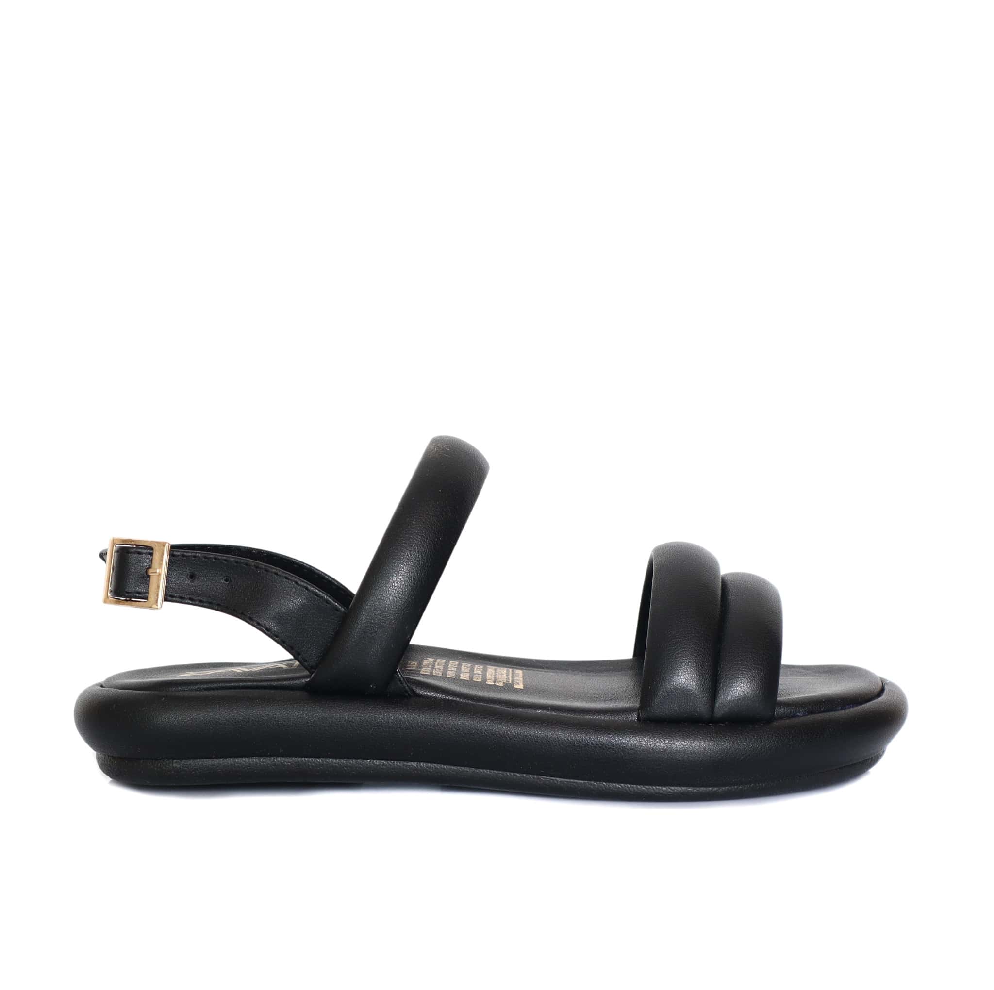 Sandalia plana negro para mujer M67-Z446
